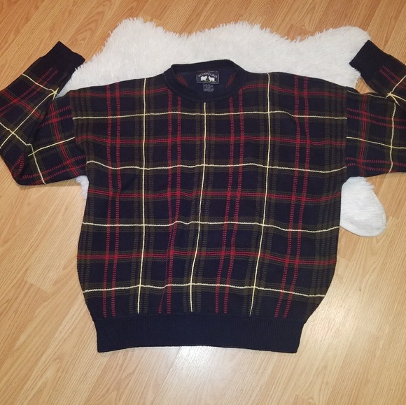 Woods & Gray Other - SOLD Men's Woods & Gray Sweater XL Plaid Blue